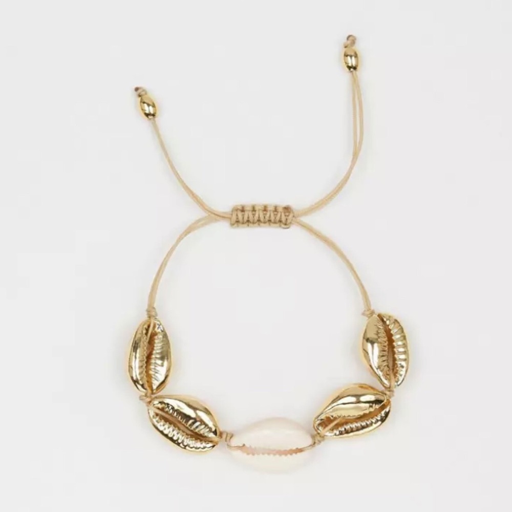 “Sagoun” Cowrie Shell Knot Tie Bracelet